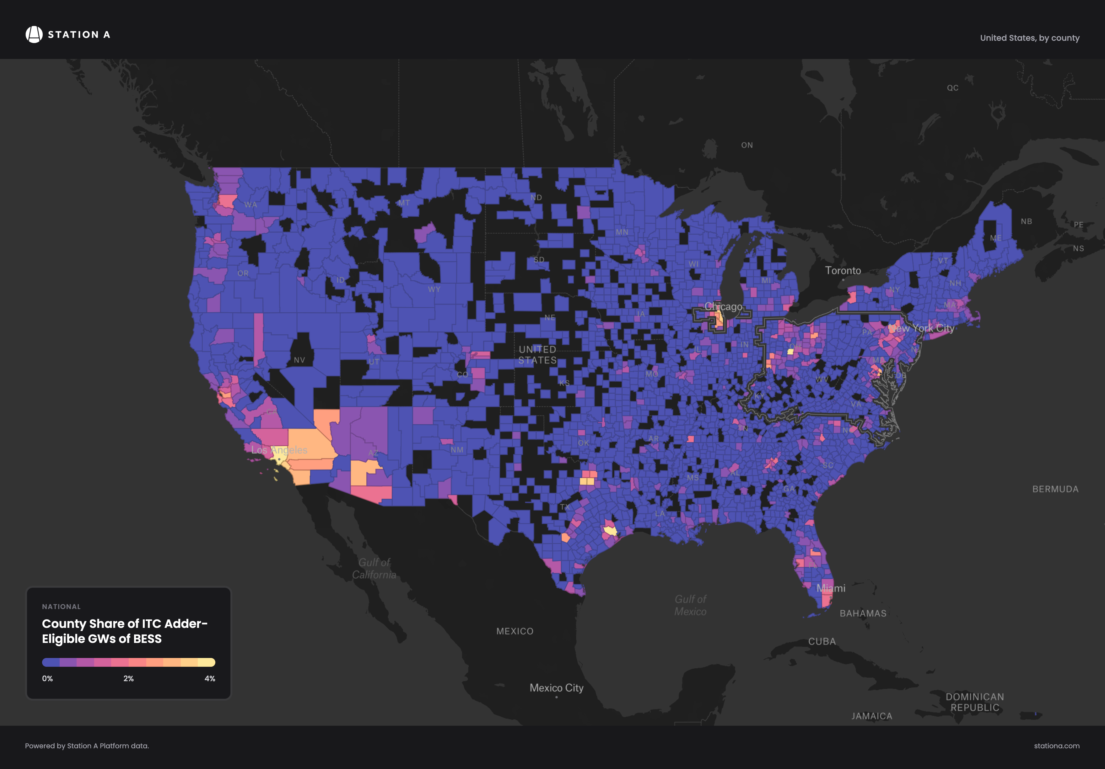 National County Share Map-selection